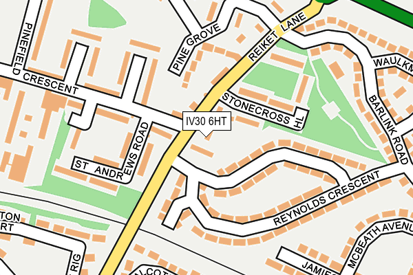 IV30 6HT map - OS OpenMap – Local (Ordnance Survey)