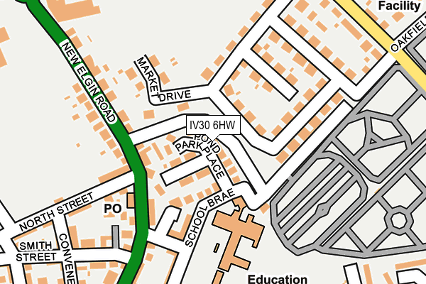 IV30 6HW map - OS OpenMap – Local (Ordnance Survey)