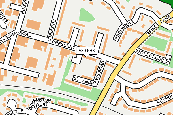 IV30 6HX map - OS OpenMap – Local (Ordnance Survey)