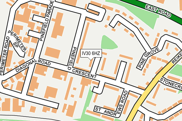 IV30 6HZ map - OS OpenMap – Local (Ordnance Survey)