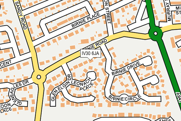 IV30 6JA map - OS OpenMap – Local (Ordnance Survey)