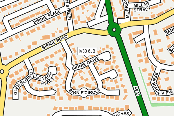 IV30 6JB map - OS OpenMap – Local (Ordnance Survey)