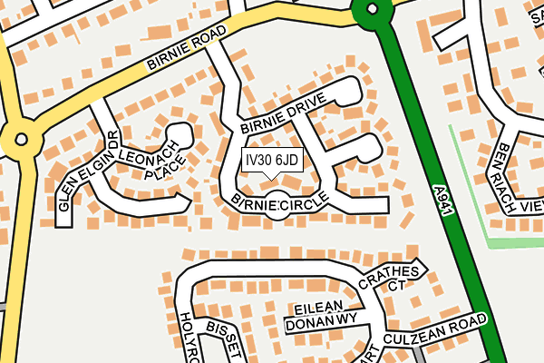 IV30 6JD map - OS OpenMap – Local (Ordnance Survey)
