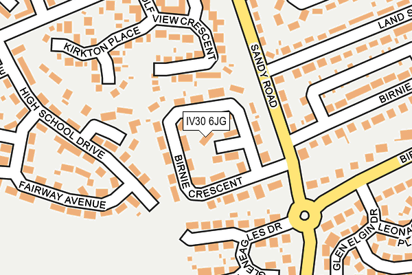 IV30 6JG map - OS OpenMap – Local (Ordnance Survey)