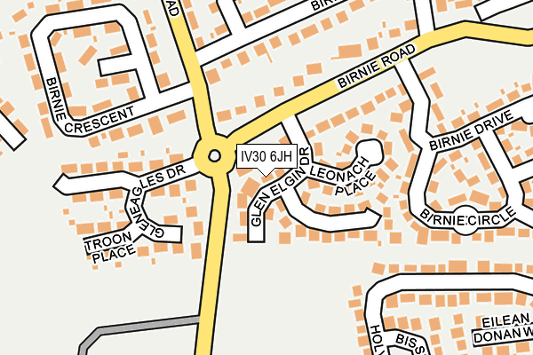 IV30 6JH map - OS OpenMap – Local (Ordnance Survey)