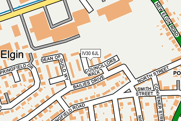 IV30 6JL map - OS OpenMap – Local (Ordnance Survey)