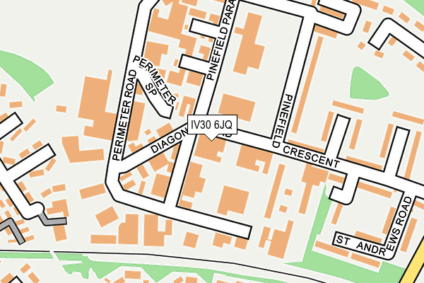 IV30 6JQ map - OS OpenMap – Local (Ordnance Survey)