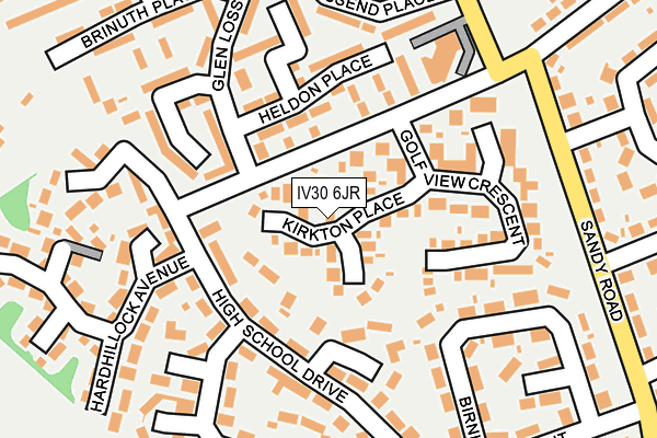 IV30 6JR map - OS OpenMap – Local (Ordnance Survey)