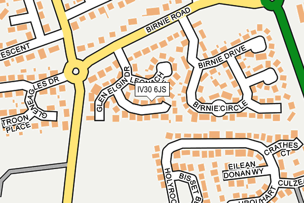 IV30 6JS map - OS OpenMap – Local (Ordnance Survey)