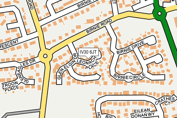 IV30 6JT map - OS OpenMap – Local (Ordnance Survey)
