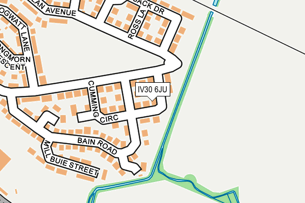 IV30 6JU map - OS OpenMap – Local (Ordnance Survey)