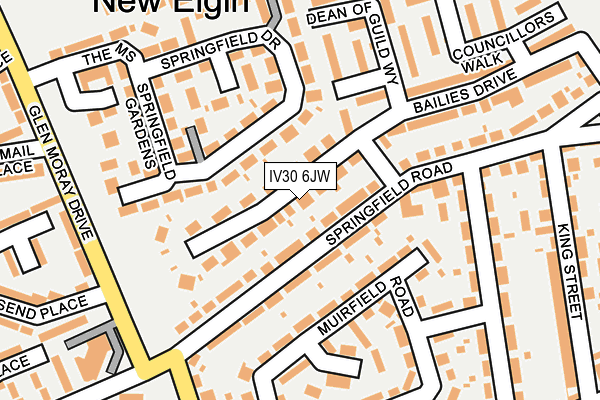 IV30 6JW map - OS OpenMap – Local (Ordnance Survey)
