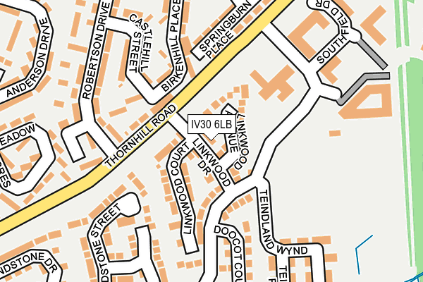IV30 6LB map - OS OpenMap – Local (Ordnance Survey)