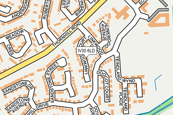 IV30 6LD map - OS OpenMap – Local (Ordnance Survey)