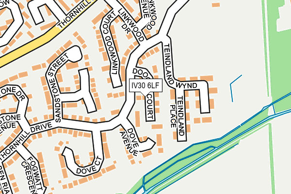 IV30 6LF map - OS OpenMap – Local (Ordnance Survey)