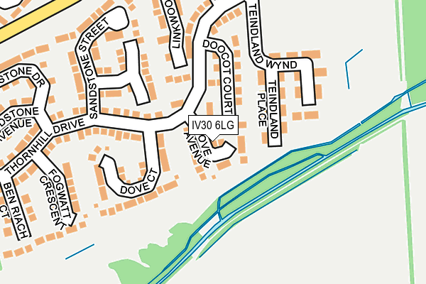 IV30 6LG map - OS OpenMap – Local (Ordnance Survey)