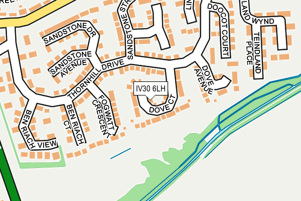 IV30 6LH map - OS OpenMap – Local (Ordnance Survey)