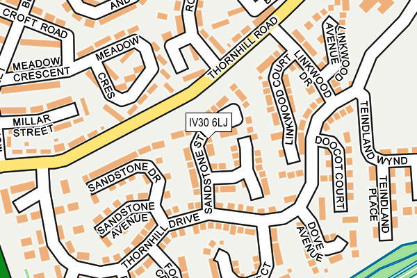 IV30 6LJ map - OS OpenMap – Local (Ordnance Survey)