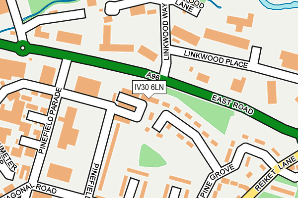 IV30 6LN map - OS OpenMap – Local (Ordnance Survey)