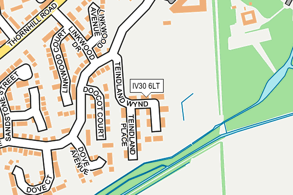 IV30 6LT map - OS OpenMap – Local (Ordnance Survey)