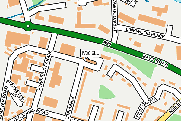 IV30 6LU map - OS OpenMap – Local (Ordnance Survey)