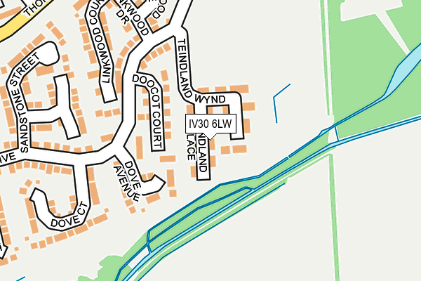 IV30 6LW map - OS OpenMap – Local (Ordnance Survey)
