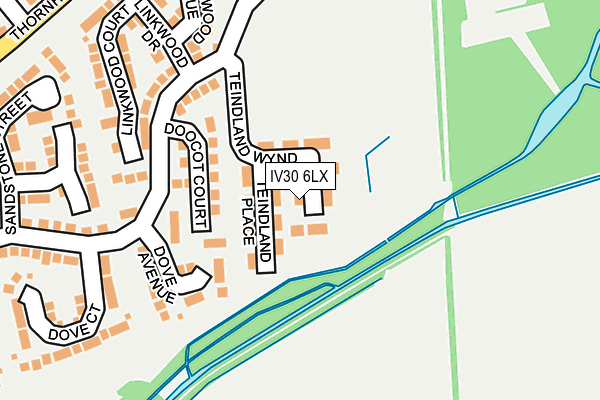 IV30 6LX map - OS OpenMap – Local (Ordnance Survey)