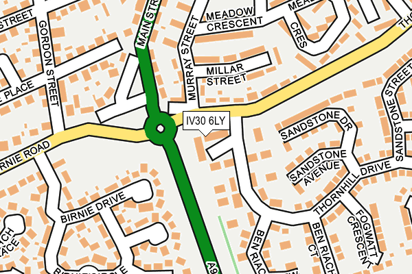 IV30 6LY map - OS OpenMap – Local (Ordnance Survey)