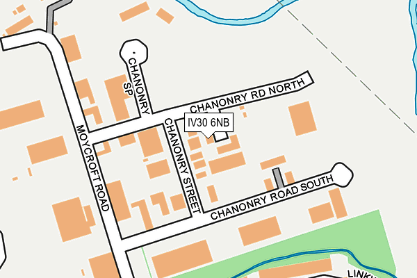 IV30 6NB map - OS OpenMap – Local (Ordnance Survey)
