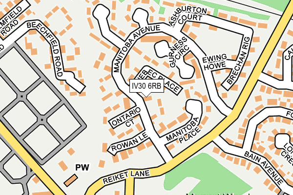 IV30 6RB map - OS OpenMap – Local (Ordnance Survey)