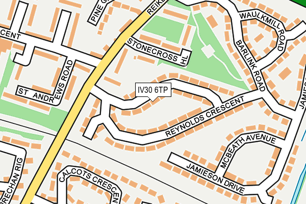 IV30 6TP map - OS OpenMap – Local (Ordnance Survey)