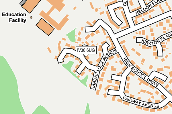 IV30 6UG map - OS OpenMap – Local (Ordnance Survey)