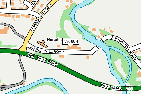 IV30 6UH map - OS OpenMap – Local (Ordnance Survey)