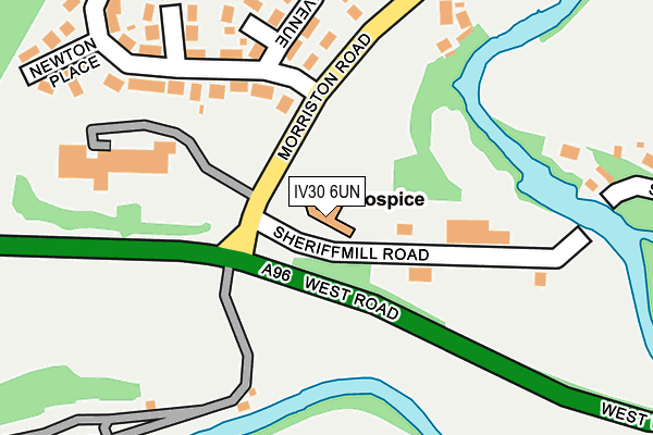 IV30 6UN map - OS OpenMap – Local (Ordnance Survey)