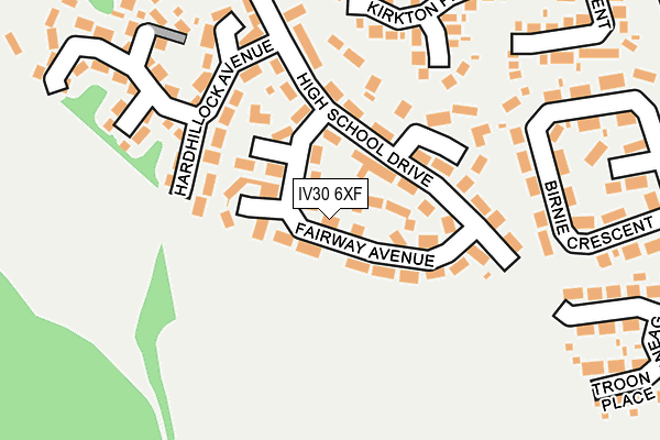 IV30 6XF map - OS OpenMap – Local (Ordnance Survey)