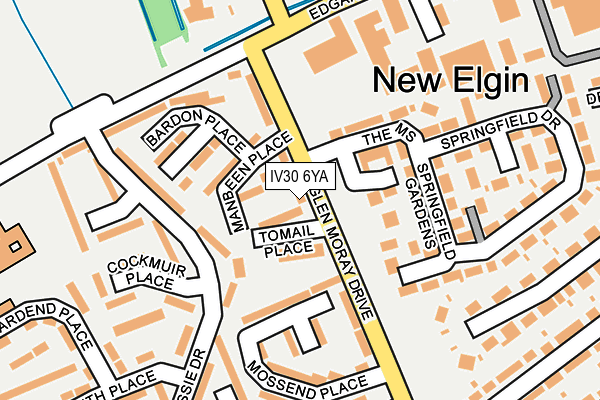 IV30 6YA map - OS OpenMap – Local (Ordnance Survey)