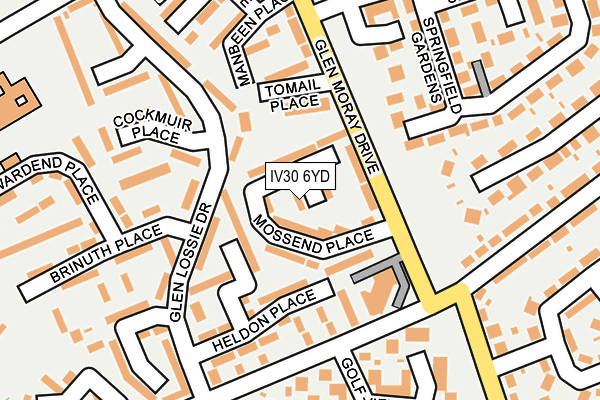 IV30 6YD map - OS OpenMap – Local (Ordnance Survey)