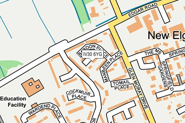 IV30 6YG map - OS OpenMap – Local (Ordnance Survey)