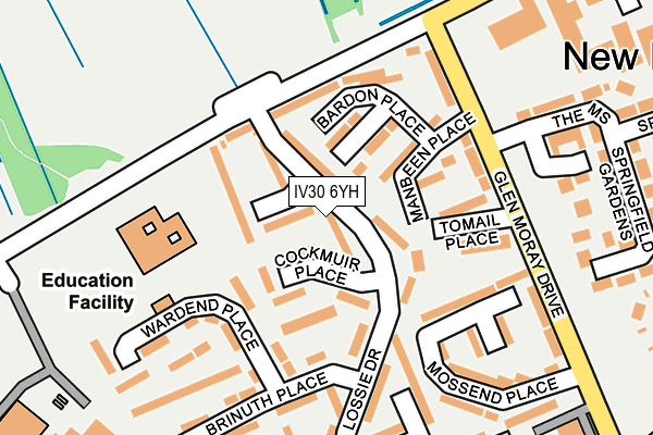 IV30 6YH map - OS OpenMap – Local (Ordnance Survey)