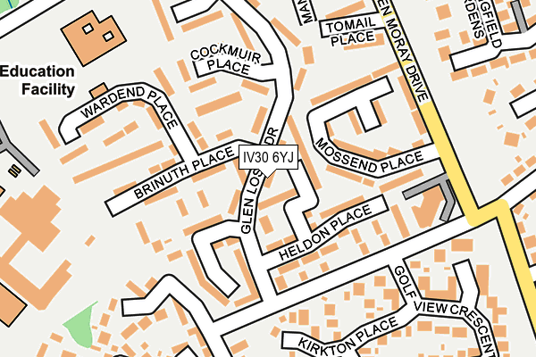IV30 6YJ map - OS OpenMap – Local (Ordnance Survey)