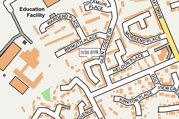 IV30 6YR map - OS OpenMap – Local (Ordnance Survey)
