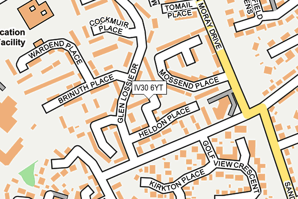 IV30 6YT map - OS OpenMap – Local (Ordnance Survey)