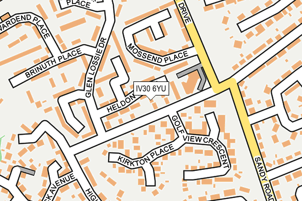 IV30 6YU map - OS OpenMap – Local (Ordnance Survey)