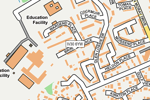 IV30 6YW map - OS OpenMap – Local (Ordnance Survey)
