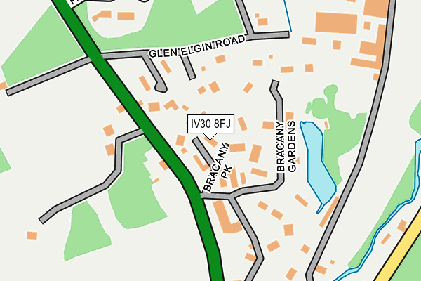 IV30 8FJ map - OS OpenMap – Local (Ordnance Survey)