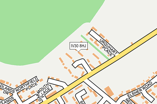 IV30 8HJ map - OS OpenMap – Local (Ordnance Survey)