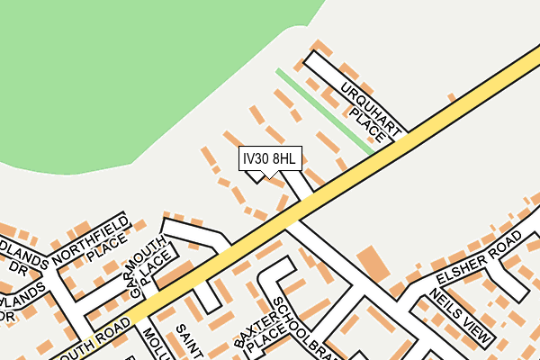 IV30 8HL map - OS OpenMap – Local (Ordnance Survey)