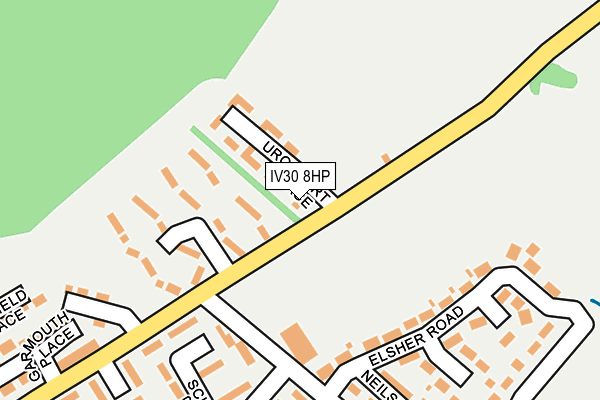 IV30 8HP map - OS OpenMap – Local (Ordnance Survey)