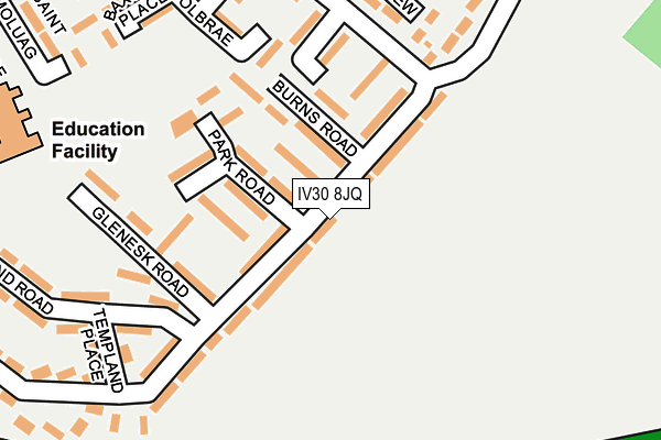 IV30 8JQ map - OS OpenMap – Local (Ordnance Survey)