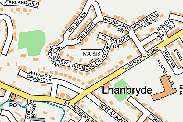 IV30 8JS map - OS OpenMap – Local (Ordnance Survey)